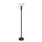Lalia Home 6ft. Torchiere Floor Lamp with Marbleized Shade